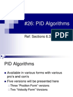 PID Algorithms (Topic 26)