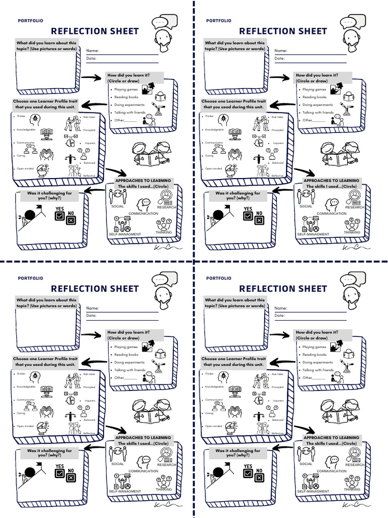 REFLECTION SHEET KC Printable | PDF