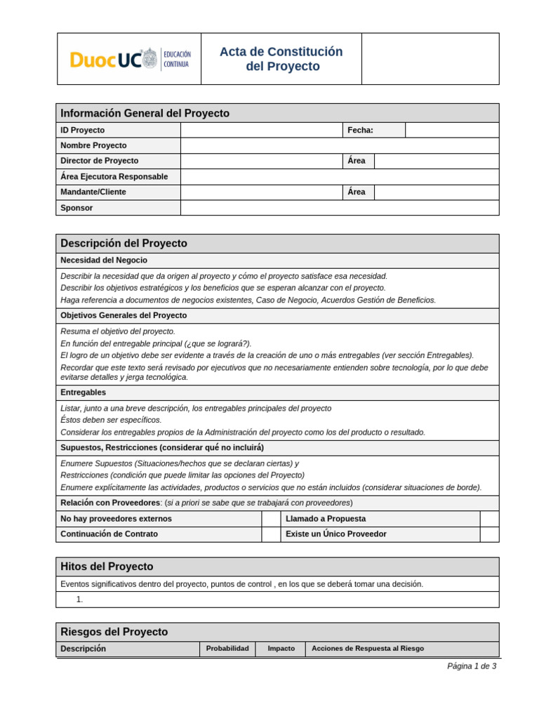 1 1 22 MC Plantilla Acta de Constitucion Del Proyecto | PDF