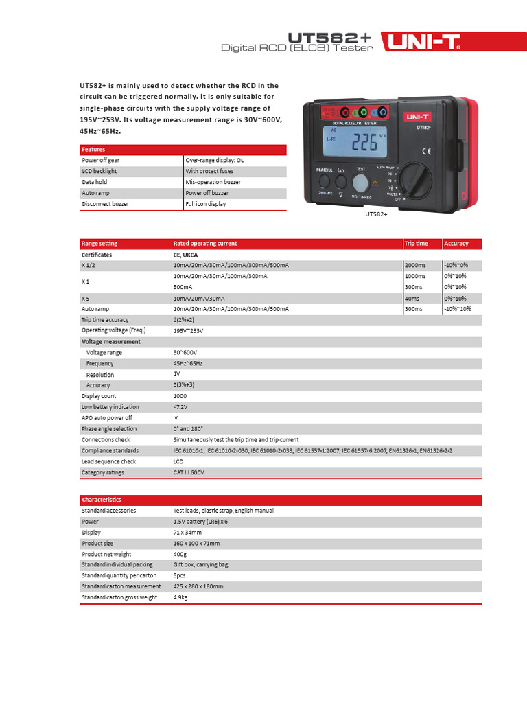 Ut582 Plus | PDF