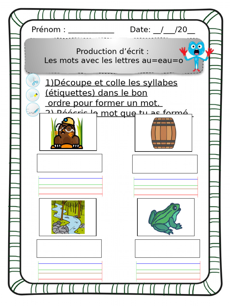 Apili - Mot Avec Au Eau | PDF