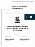 Design of Sophisticated Gear Shifting for Ease Propelling of Automobiles