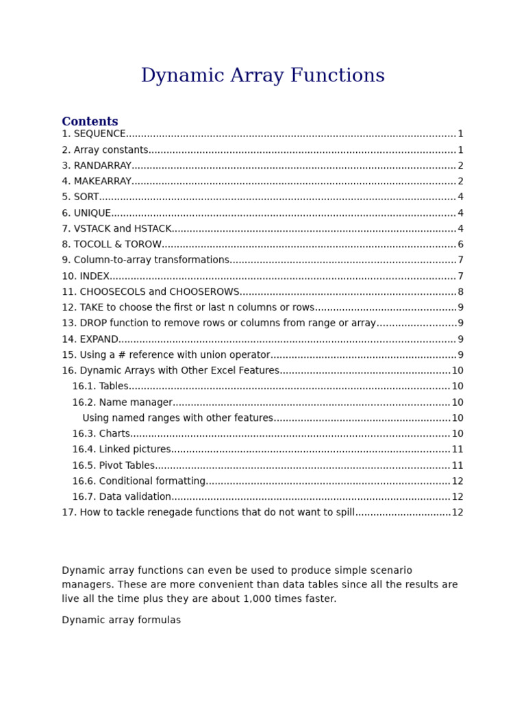 Dynamic Array Formulas PDF Matrix Mathematics Science Mathematics Dynamic array formulas pdf matrix mathematics science mathematics