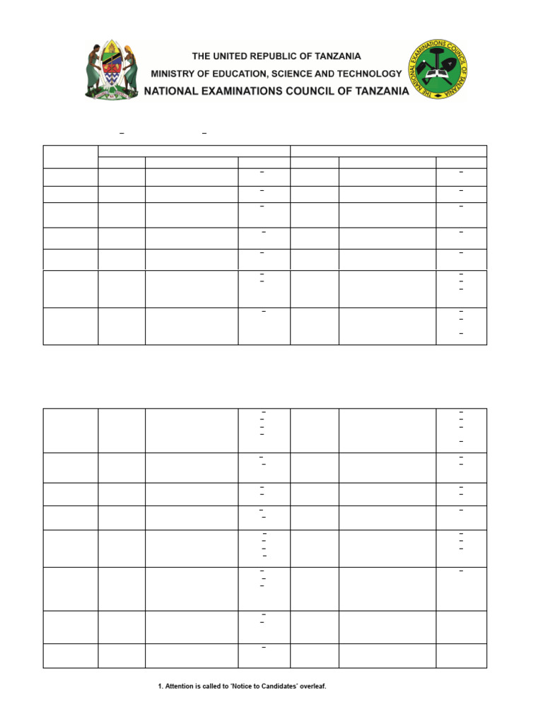 Csee Timetable 2024 Pdf