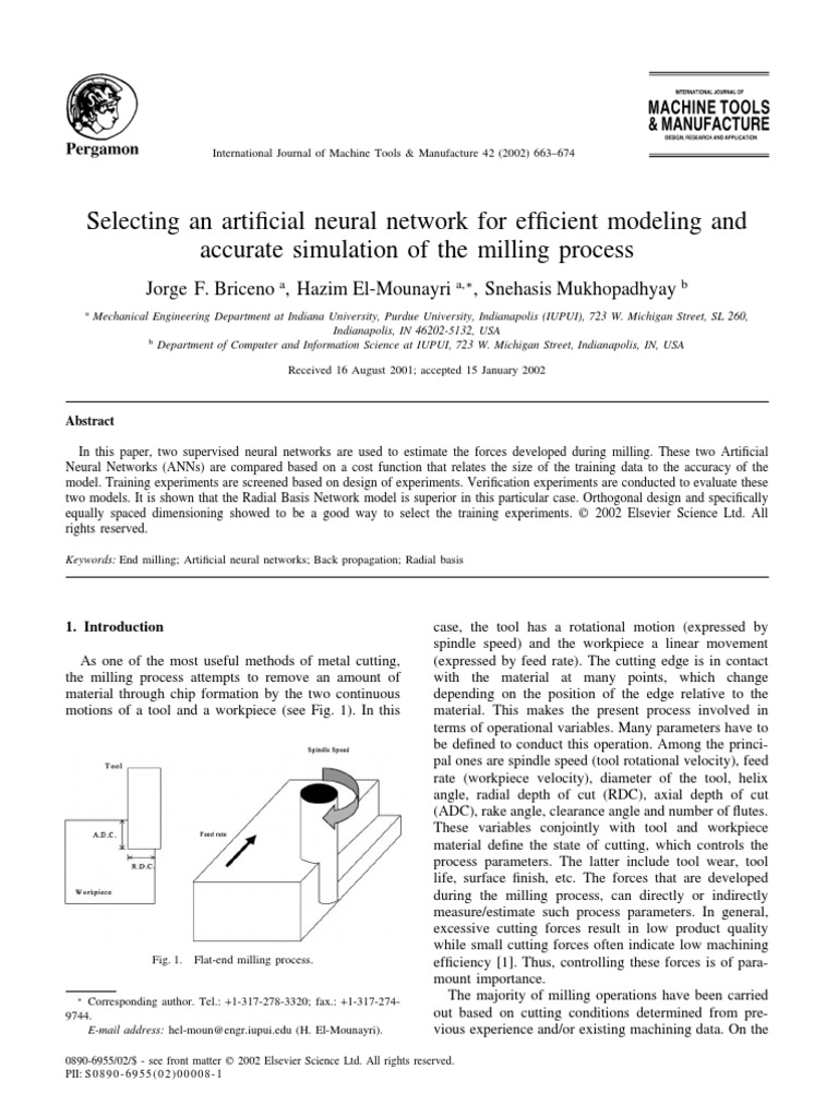Selecting An Artificial Neural Network For Efficient Modeling and | PDF ...