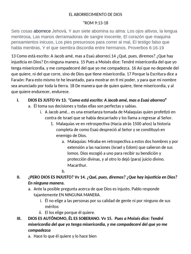 El Aborrecimiento de Dios: Un Profundo Desafío en la Vida del Cristiano