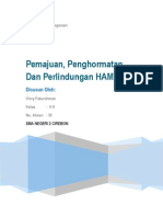 Pemajuan, Penghormatan Dan an HAM