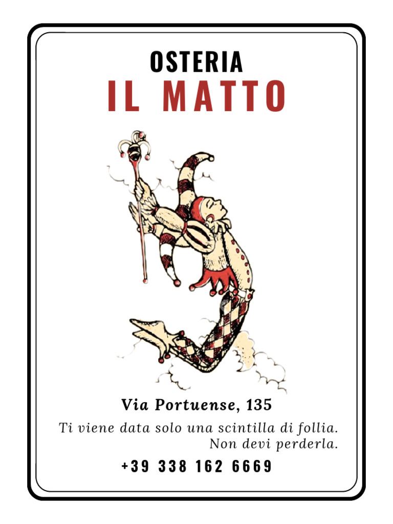 Dimensioni Originali IL MATTO Menu White ITA 13 | PDF