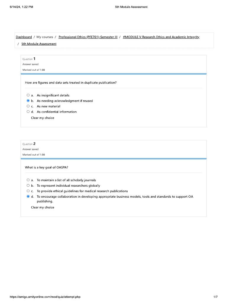 Ethics Module 5 30marks Pdf
