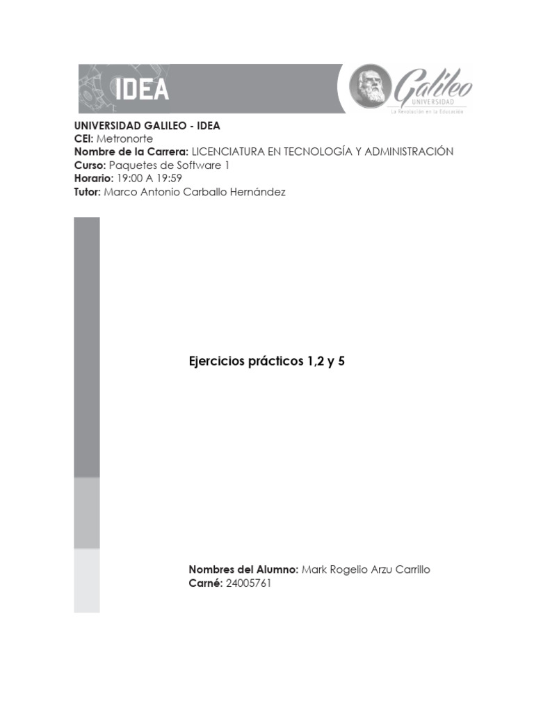 Ejercicios Prácticos de Software 1 | PDF | Archivo de computadora ...