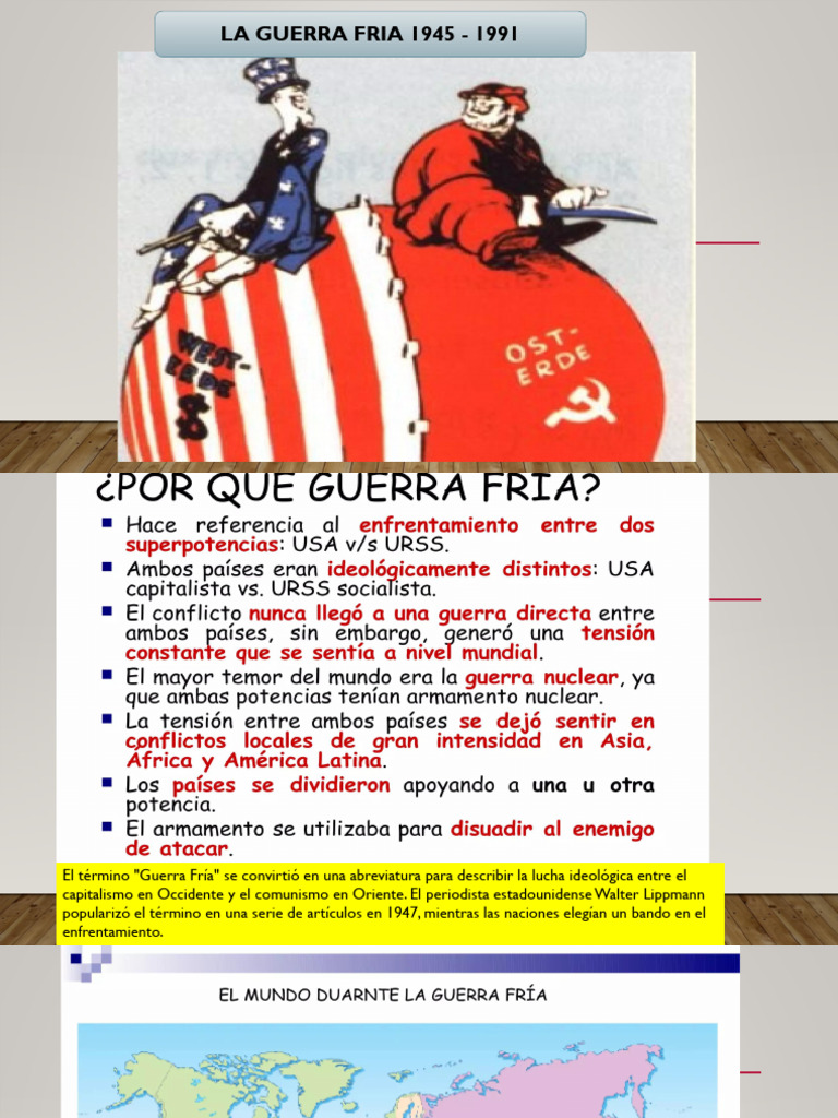 La Guerra Fría: 1945-1991 | PDF | Guerra Fría | Política