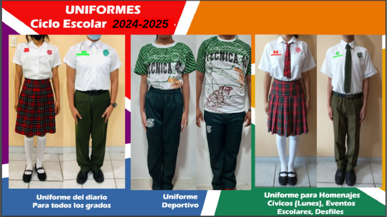Uniformes Escolares 2024-2025 | PDF