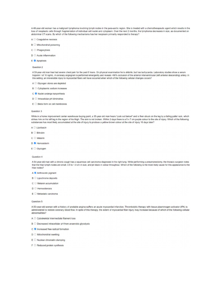 Preguntas Ingles Webpath Lesión Celular-1 | PDF