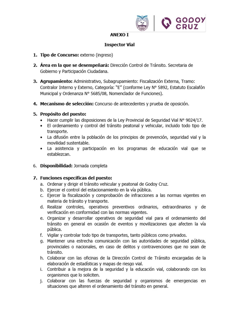 Perfil Inspector Vial | PDF