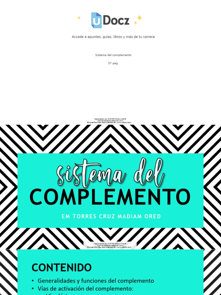 Sistema Del Compleme 76419 Downloadable 4214414 | PDF