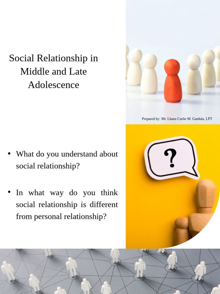 Social Relationship in Middle and Late Adolescence | PDF
