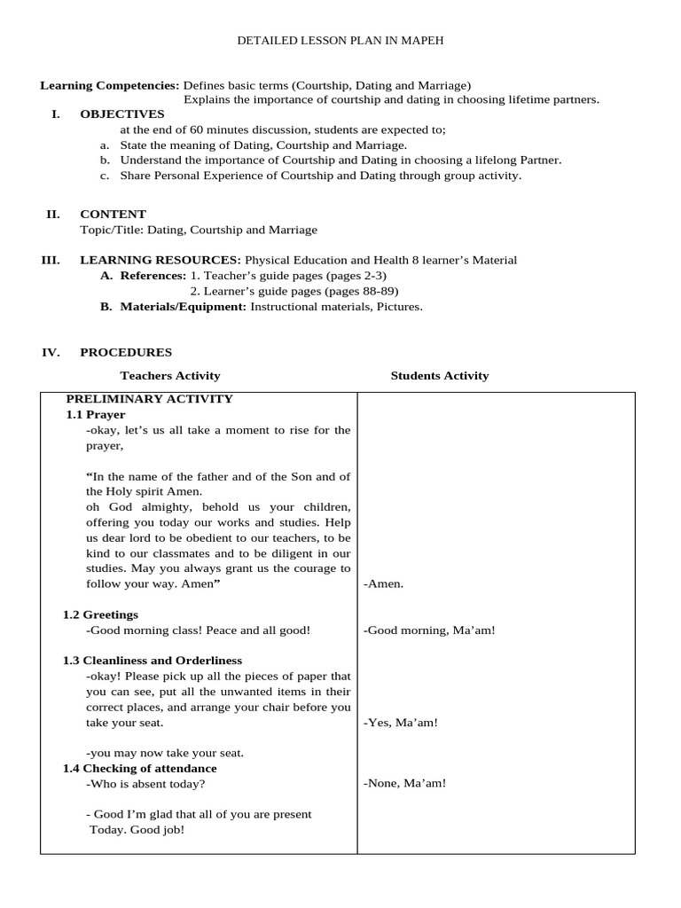 Daily Lesson Plan | PDF