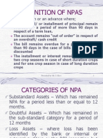 Definition of Npas: A NPA Is A Loan or An Advance Where