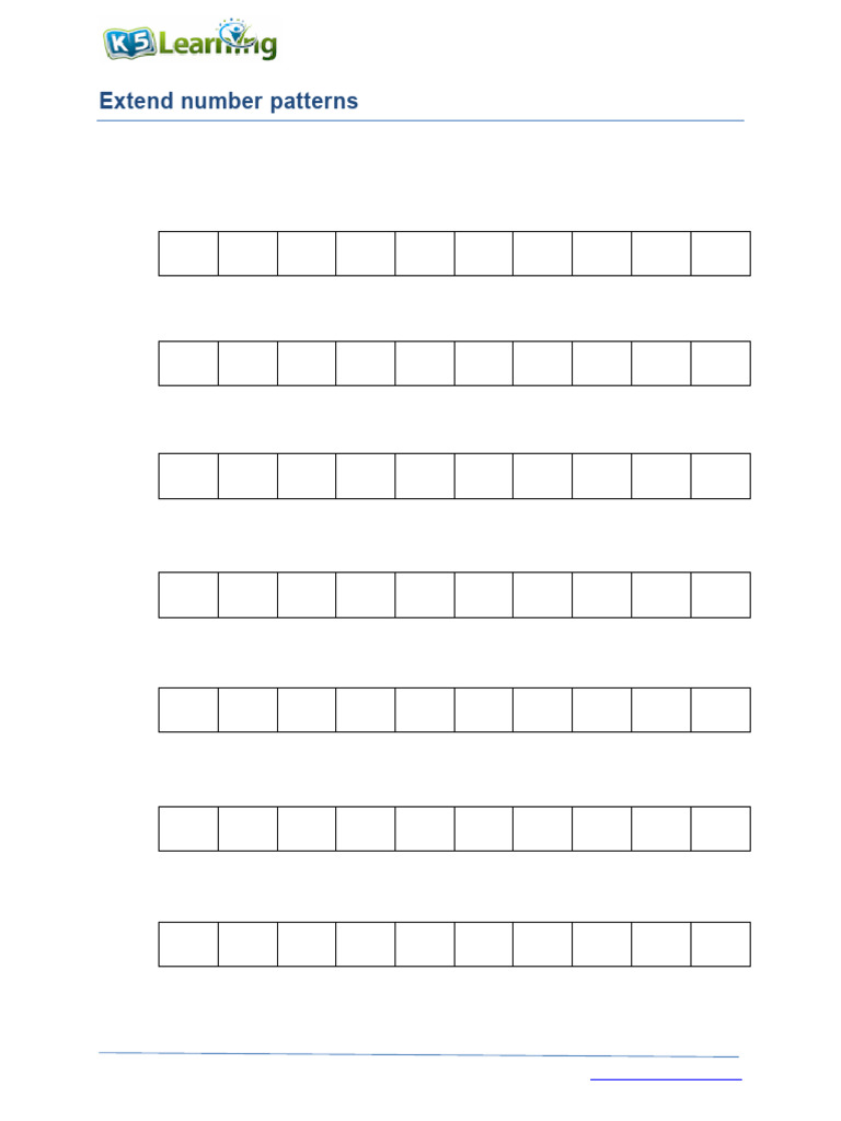 Number Pattern | PDF
