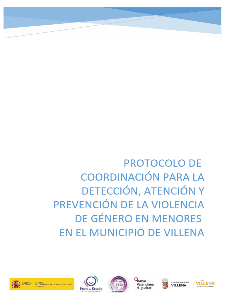 Protocolo de Violencia de Género en Menores | PDF | La violencia contra ...