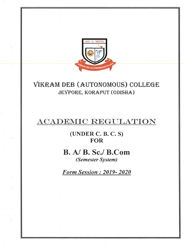 Academic Regulation For U.G | PDF