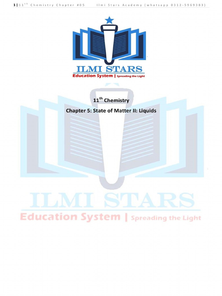 11th Chemistry Chapter 5 PDF Notes | PDF