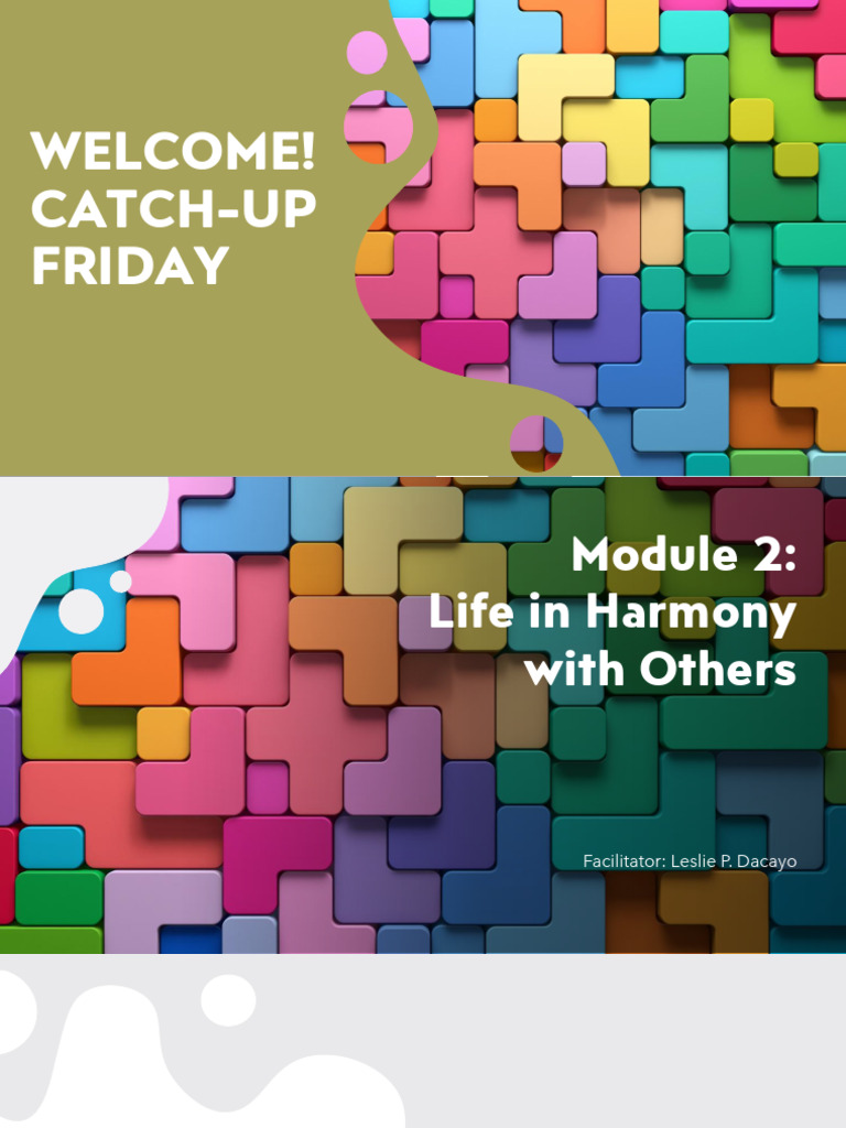 Homeroom Guidance Module 2 Pdf Liberal Arts Education Cognitive