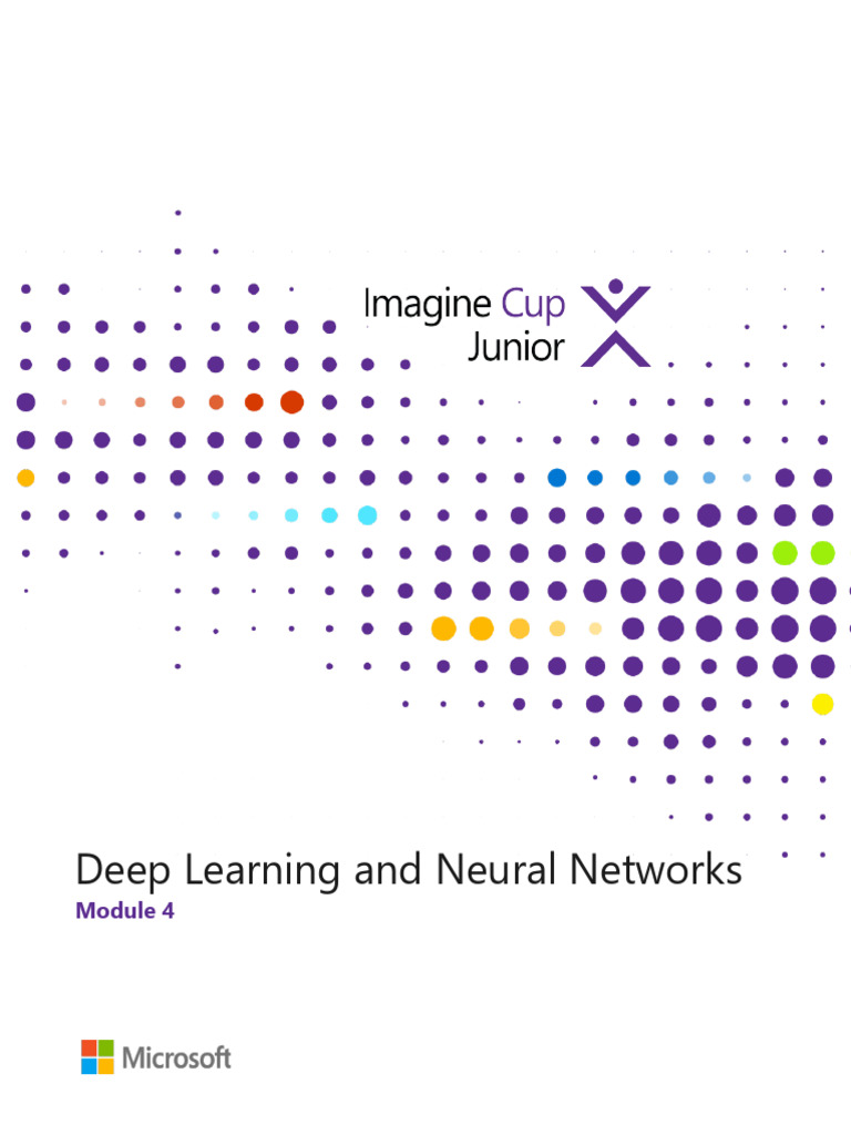 Module 4 Deep Learning and Neural Networks | PDF