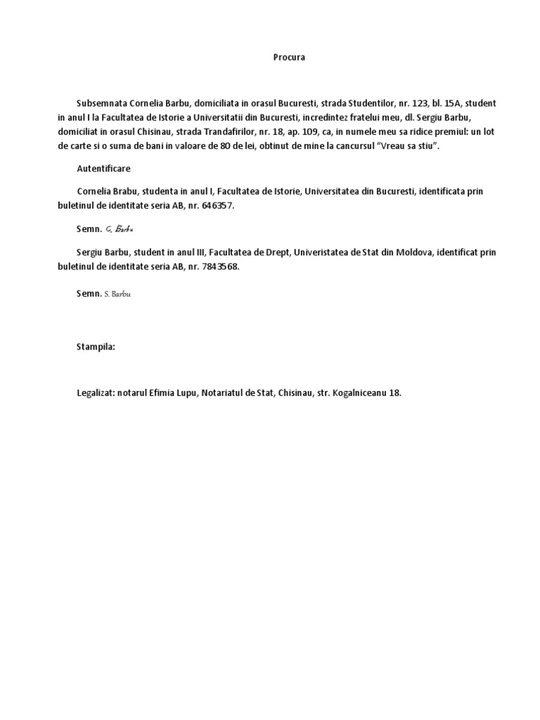 Procura Model | PDF