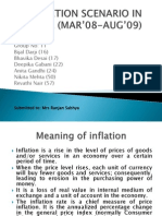 INFLATION SCENARIO IN INDIA (MAR’08-AUG’09)