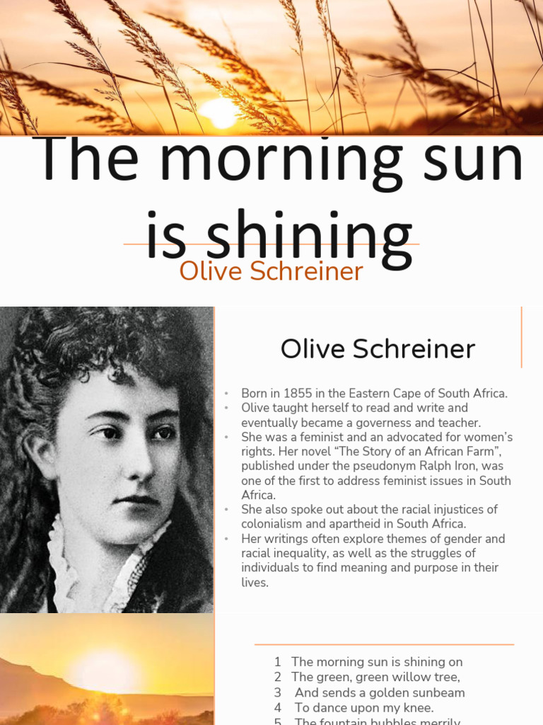 The morning sun is shining curro notes pdf