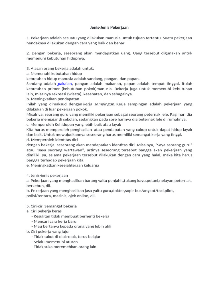 Jenis-jenis pekerjaan di bidang IT dan jaringan