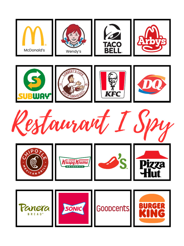 Restaurant I Spy | PDF