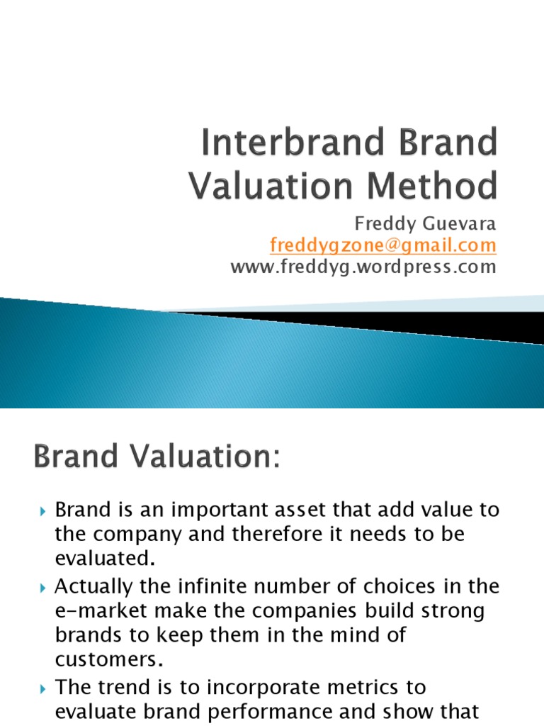 Brand Valuation and Financial Impact | PDF | Net Present Value ...