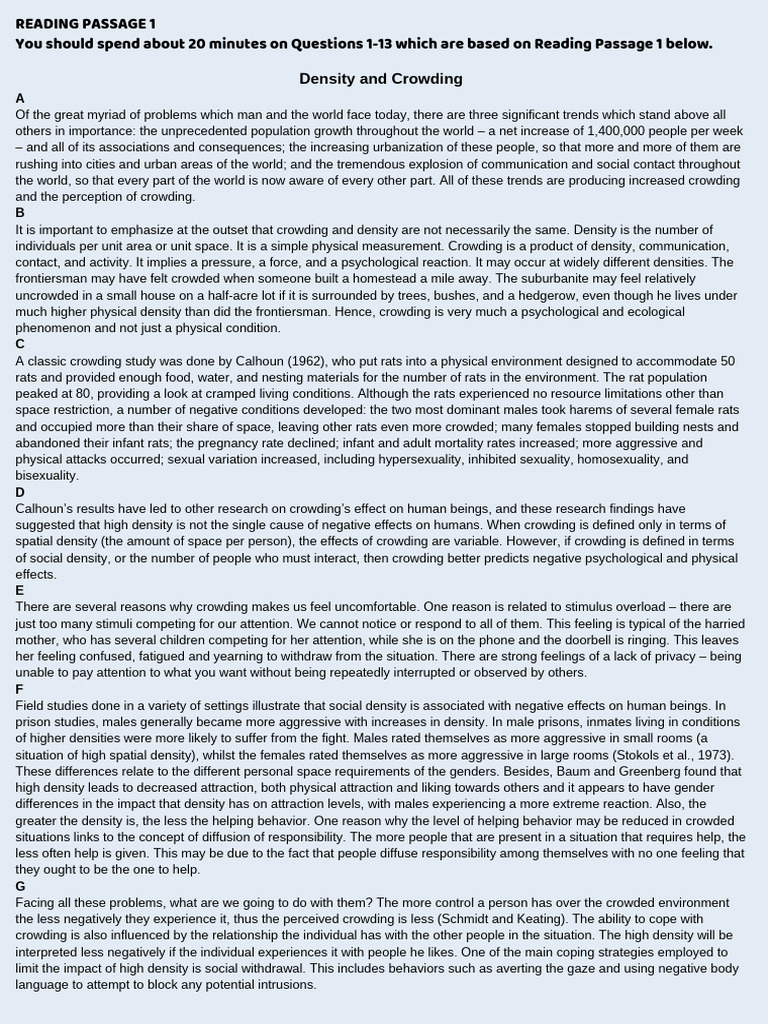 IELTS Reading Test 2 Passage 1 | PDF