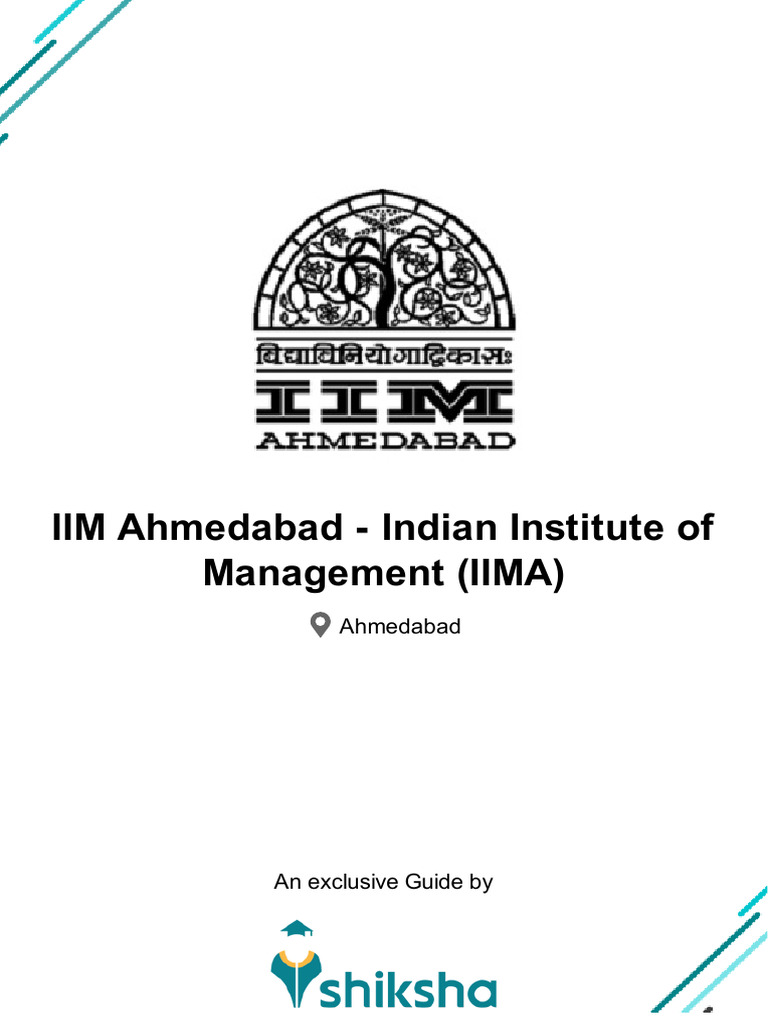 IIM Ahmedabad - Indian Institute of Management (IIMA) | PDF