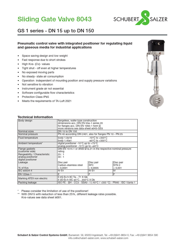 8043-GS1 - Data Sheet | PDF