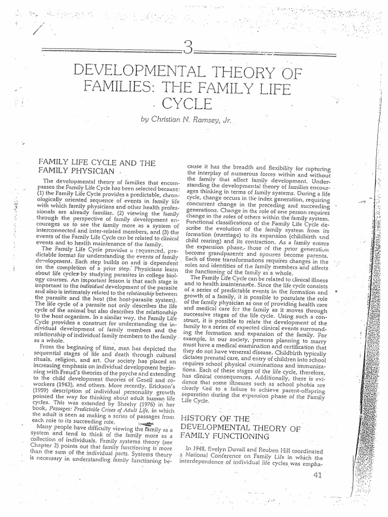 Dtf development theory of families pdf