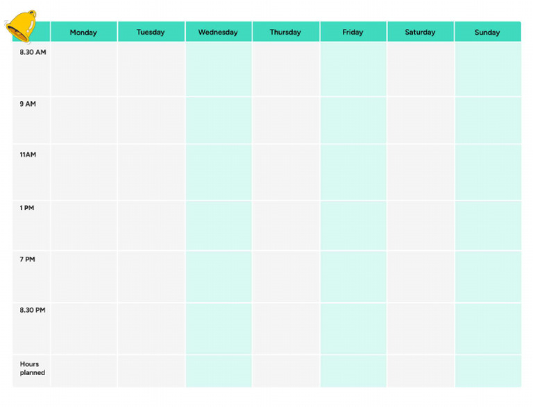Language Learning Schedule Template 2 | PDF
