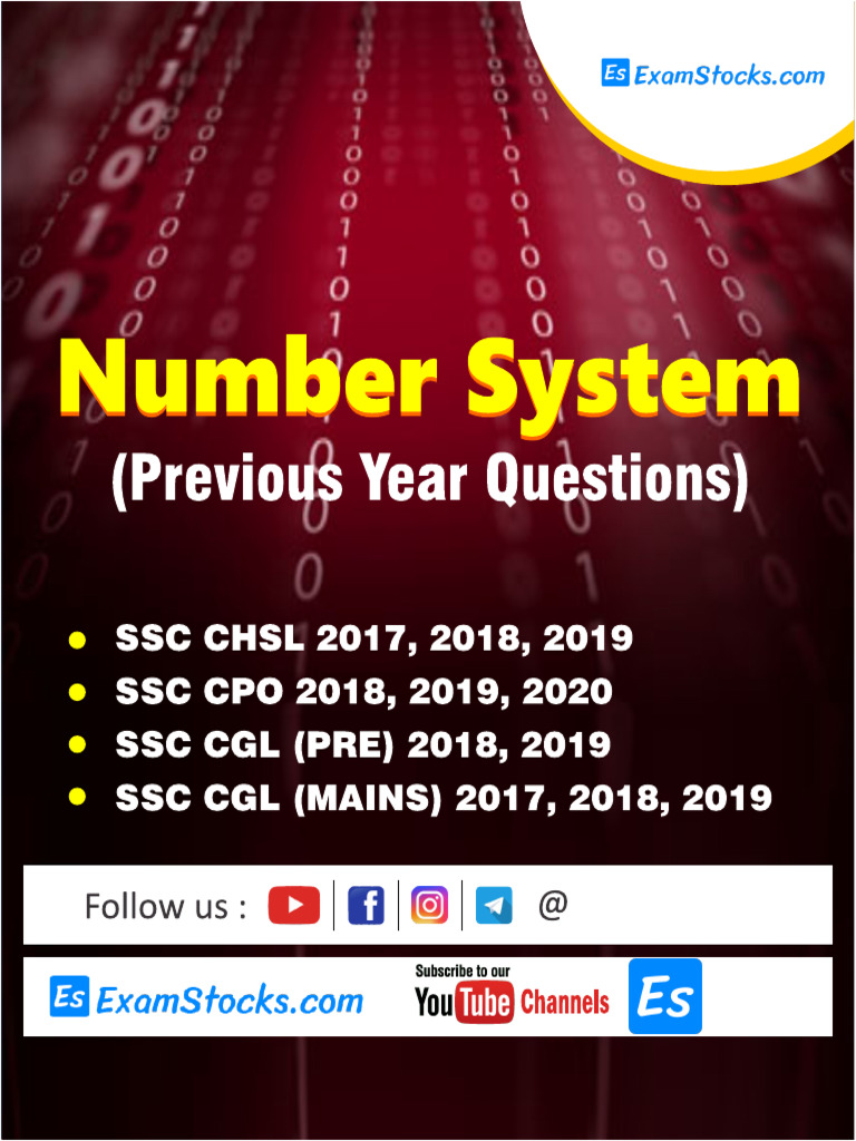 SSC NumberQuestions PD | PDF