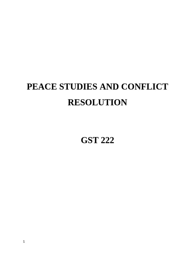 gst-222-text-on-peace-studies-and-conflict-resolution-1-pdf