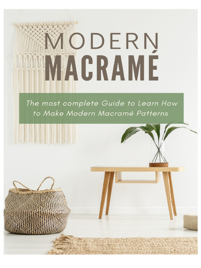 Modern Macrame qlt8ft | PDF | Knot | Rope