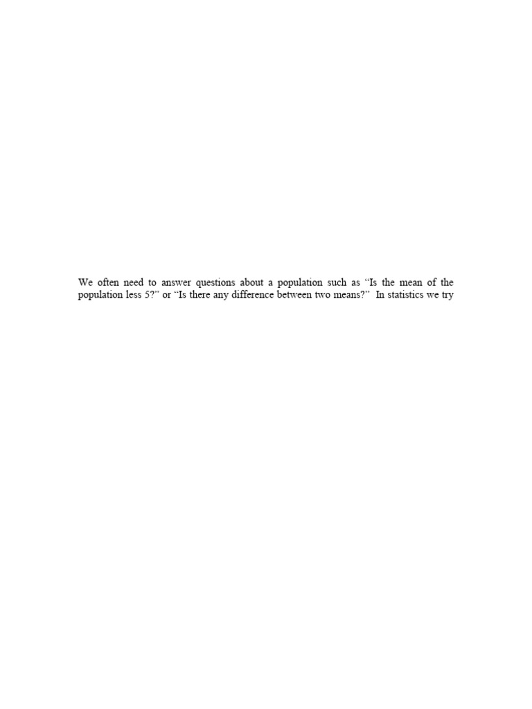 Hypothesis testing pdf