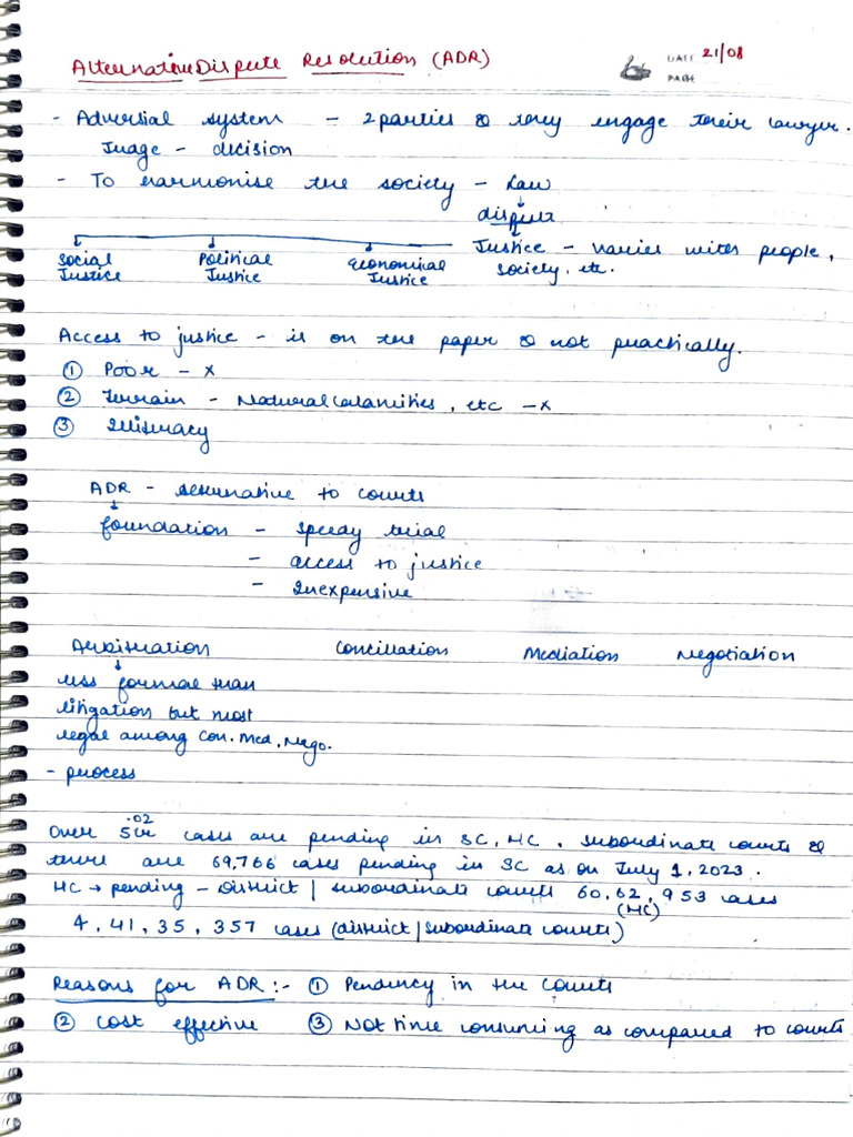 ADR Notes | PDF