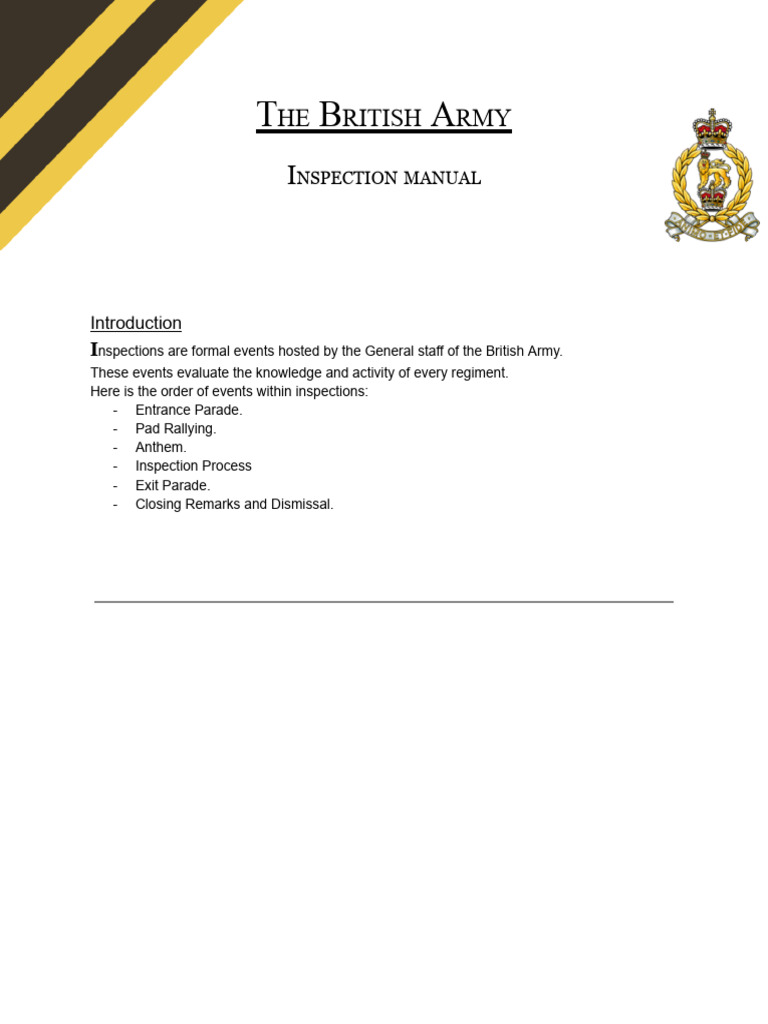 BA - Official Inspection Manual | PDF