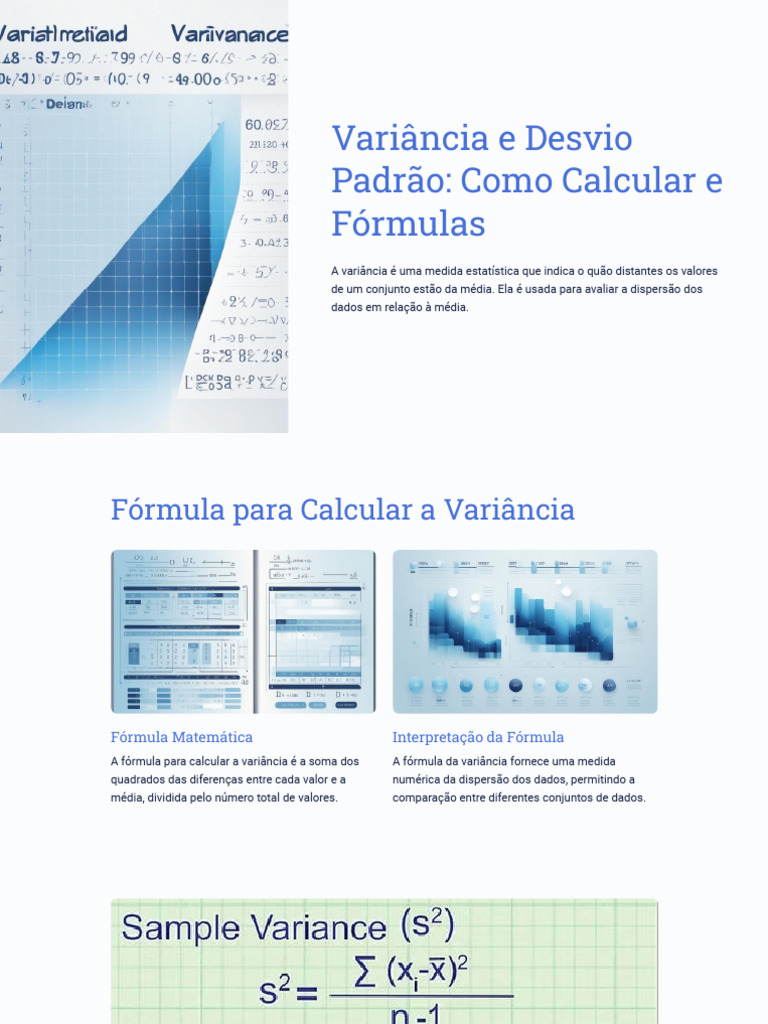 Como Calcular Variancia