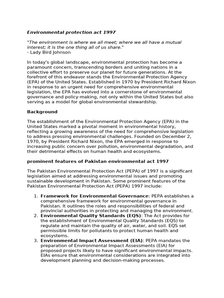 Environmental Protection Act 1997 | PDF