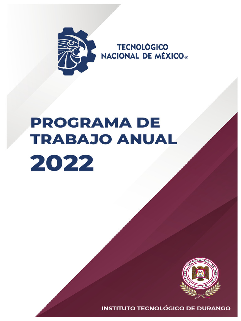 Programa Anual 2022 del IT Durango | PDF | Academia