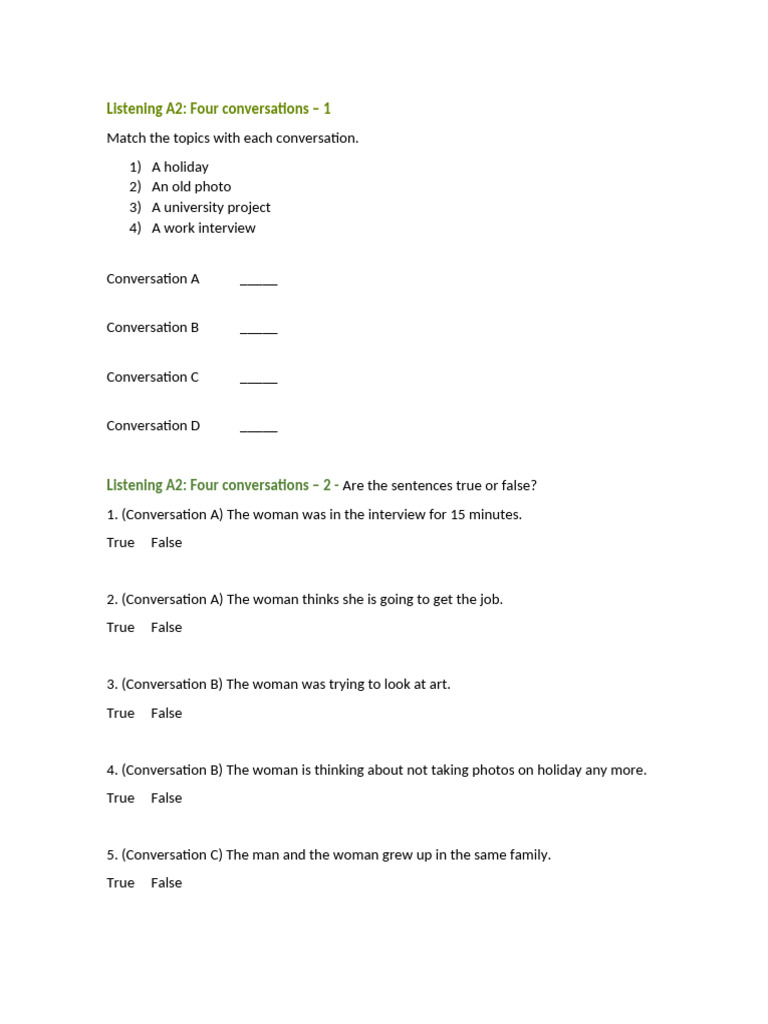 Tasks-4 Conversations | PDF