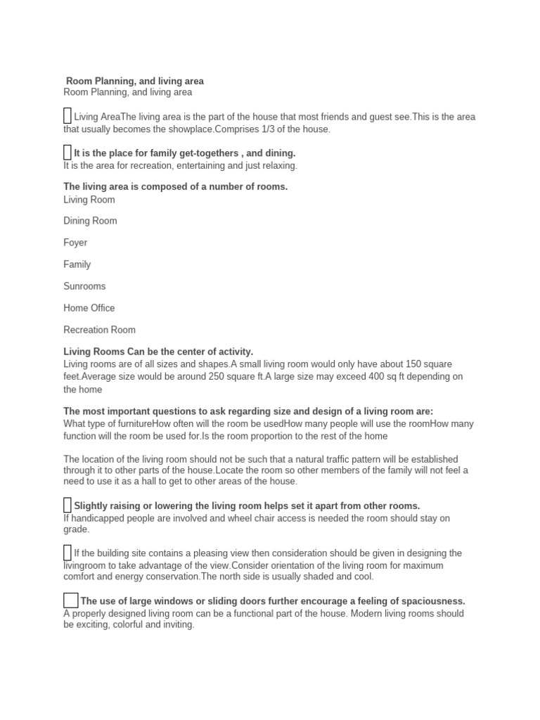 Room Planning PDF